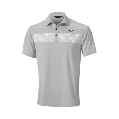 Camisa Polo Mizuno Floral ST Hombre Grises - Chile M327QHTFCI